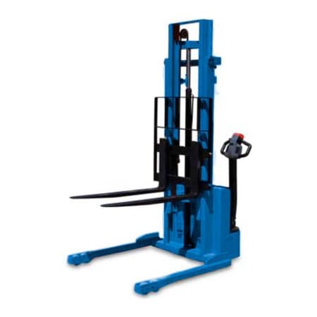 Blue Giant Equipment Corp. Blue Giant Powered Light Duty Straddle Stacker - 2200 Lb. Cap. - 116 Lift EPS22-116